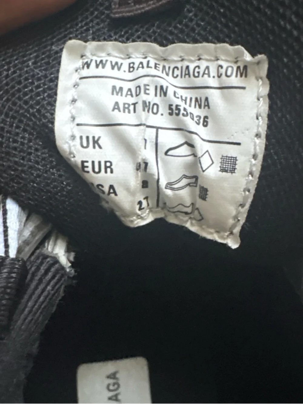 Balenciaga Black Logo Insole Sticker - Picture 6 of 6